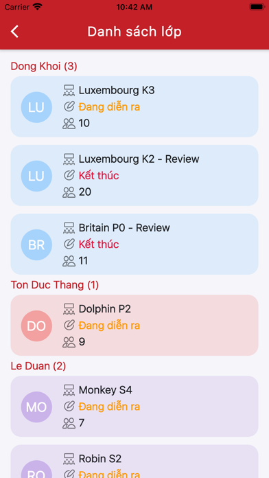 VMG English EMS Teacher Screenshot