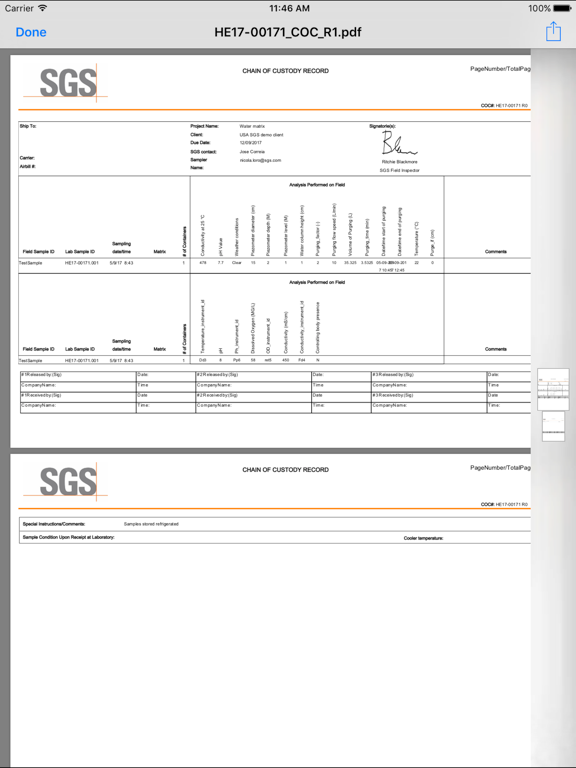SGS SLIM Mobile iPad screenshot