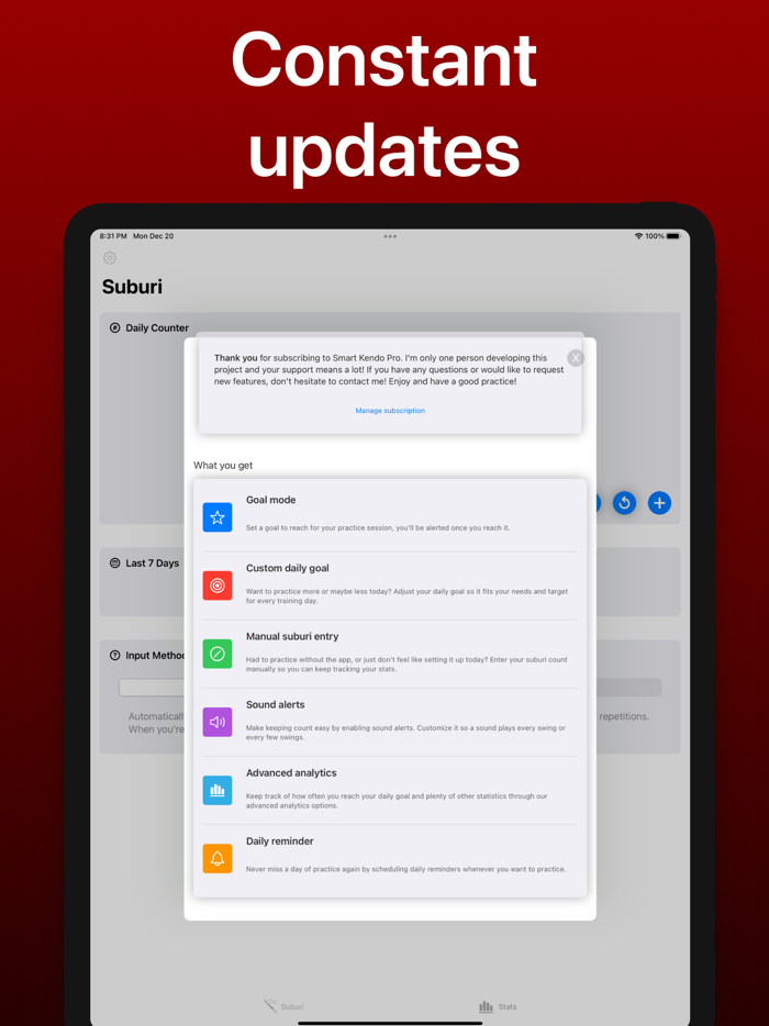 Kendo Suburi Training