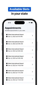 Global Entry Appointment screenshot #2 for iPhone