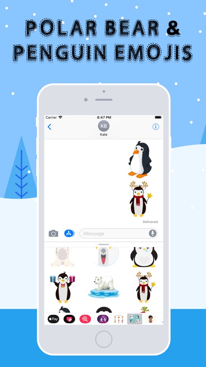 Polar Bear and Penguin Emojis screenshot-3