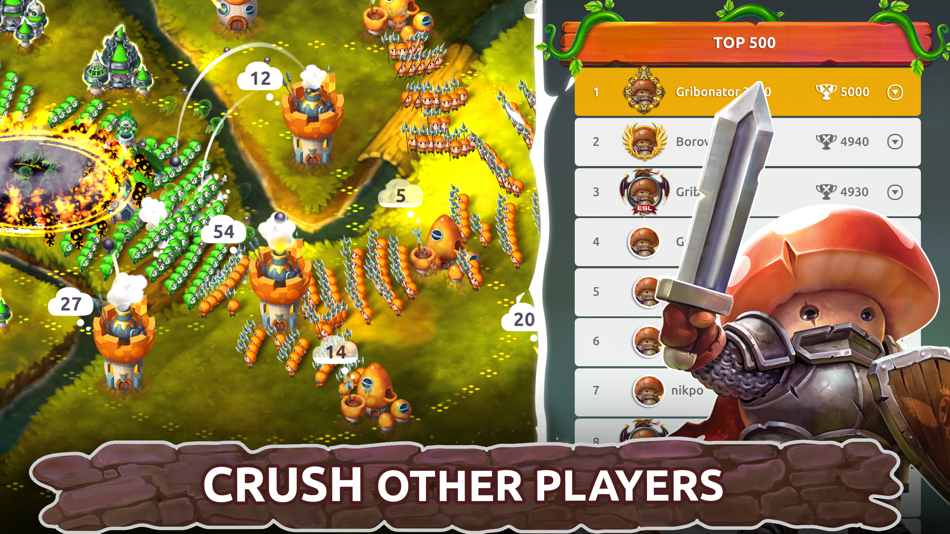 #6. Mushroom Wars 2: RTS Strategy (iOS) By: Azur Interactive Games Limited