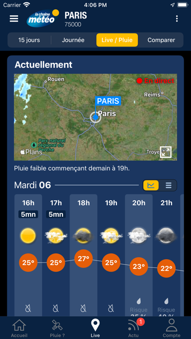 Screenshot #1 pour La Chaîne Météo