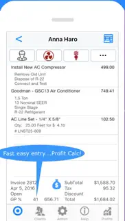 electrician invoice & estimate iphone screenshot 2