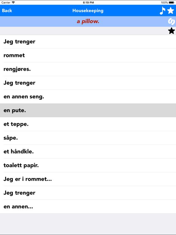 English to Norwegian Translate iPad screenshot 4 - Travel app
