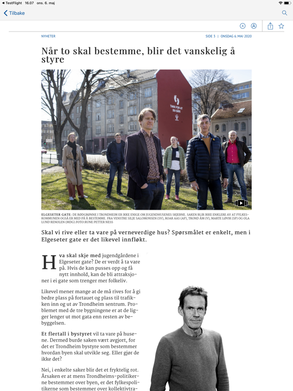 Adresseavisen eAvis iPad screenshot 4 - News app