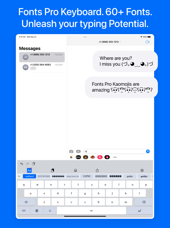 Keyboard Fonts Pro