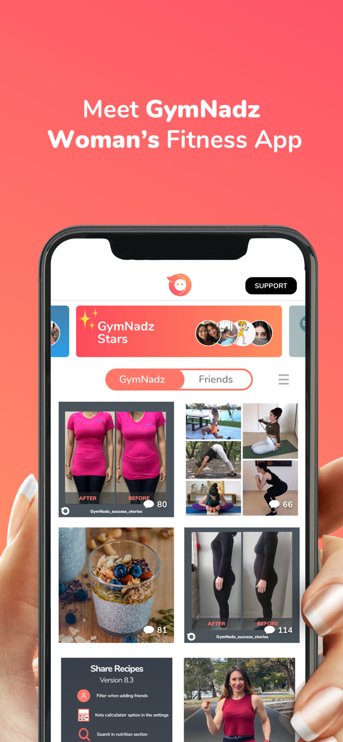 Gymnadz - Womens Fitness App