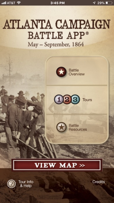 Atlanta Campaign Battle App Screenshot
