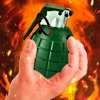 Simulator of explosion grenade icon