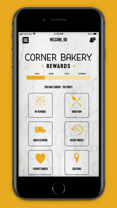 Corner Bakery Cafe Screenshot