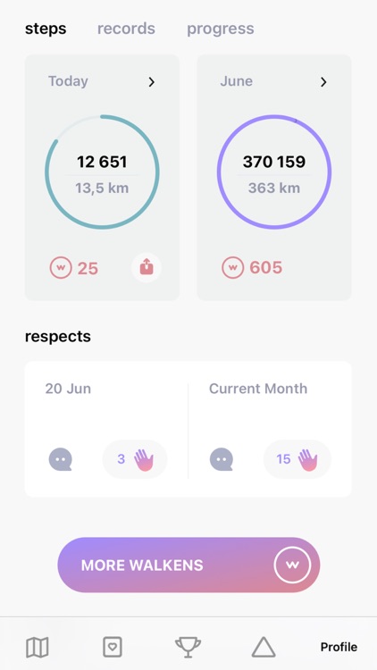 Walker. Pedometer the game screenshot-3