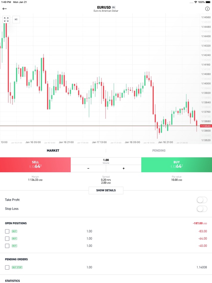 #2. XOH Trader (iOS) Podle: X Open Hub