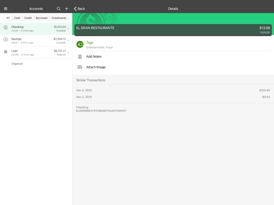 Ozark Bank iPad screenshot 3 - Finance app