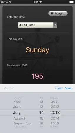 Weekday screenshot 2