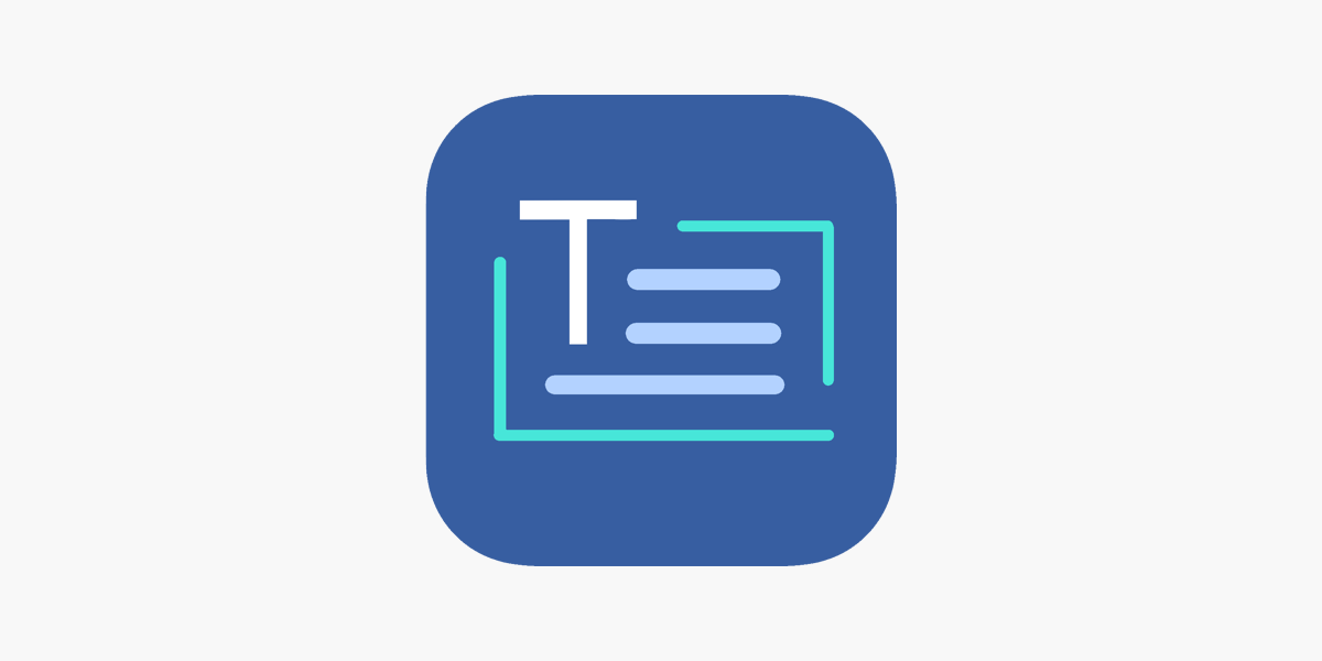 Text Scanner (OCR) dans l'App Store