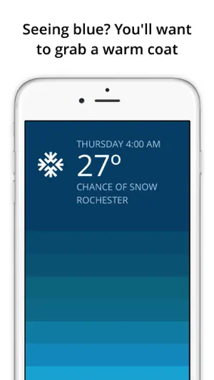 Blue - weather forecast screenshot 3