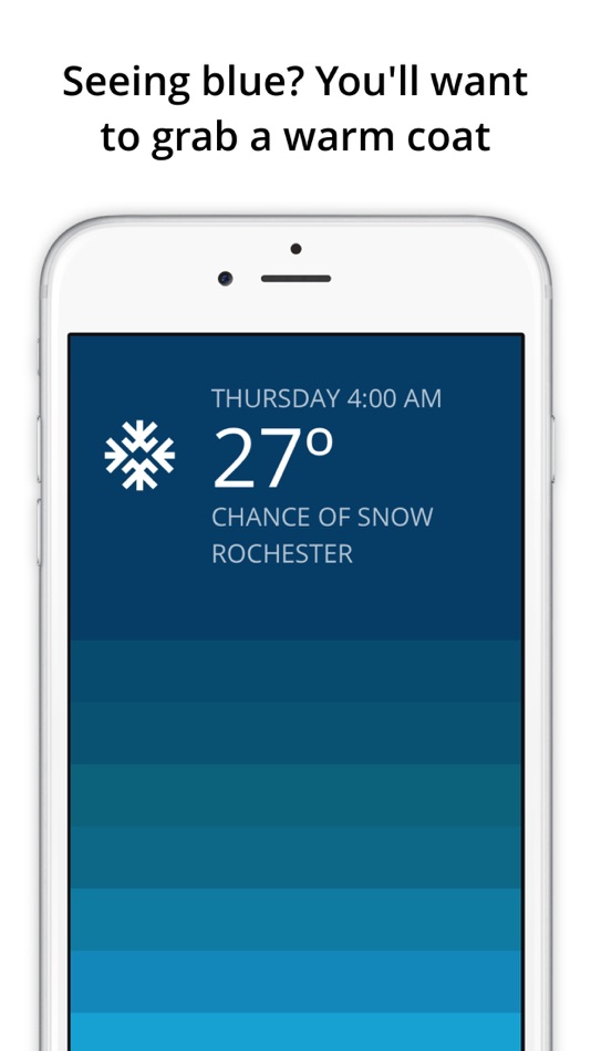 #3. Blue - weather forecast (iOS) By: Oak Studios, LLC