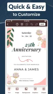 invitation maker, card creator iphone screenshot 3