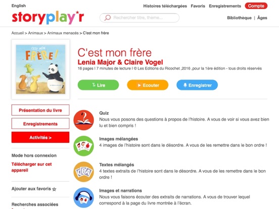 storyplayr mobile iPad screenshot