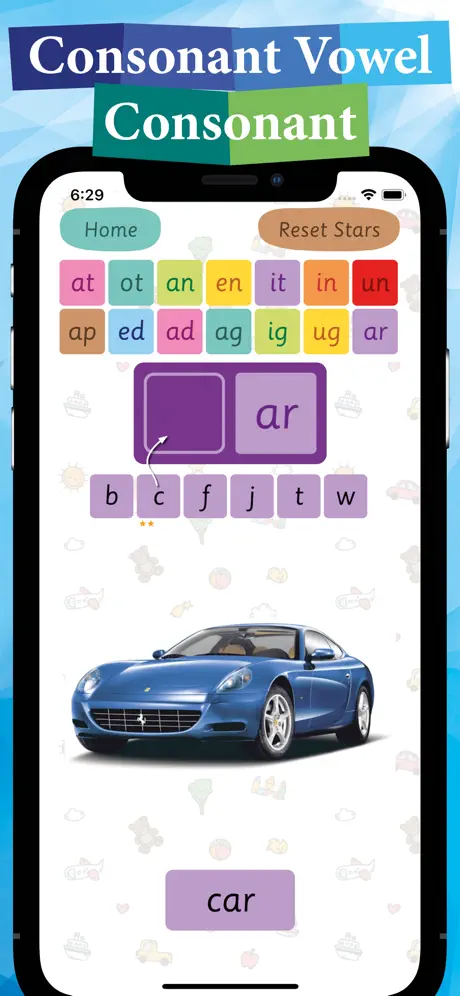 3 Letter CVC Words Formation