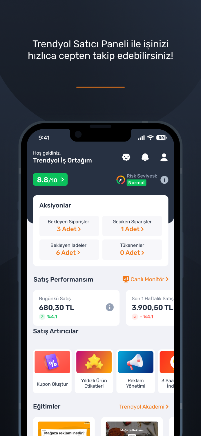 Trendyol Satıcı Paneli