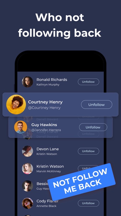 Unfollowers Tracker Instagram Screenshot