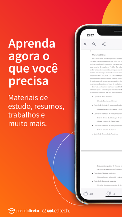 Screenshot #1 pour Passei Direto - App de Estudos