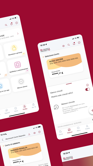 Banca Progetto Mobile Screenshot