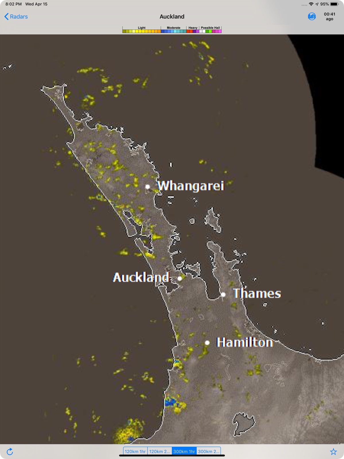 Rain Radar New Zealand ipad screenshot 1