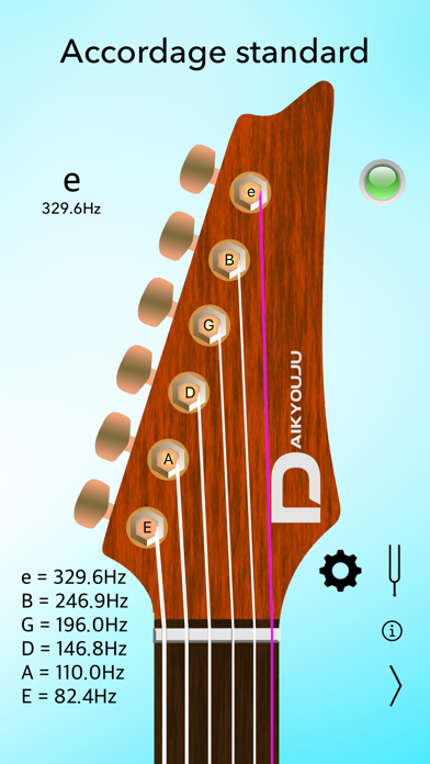 Screenshot #1 pour Accordeur Guitare Électrique L