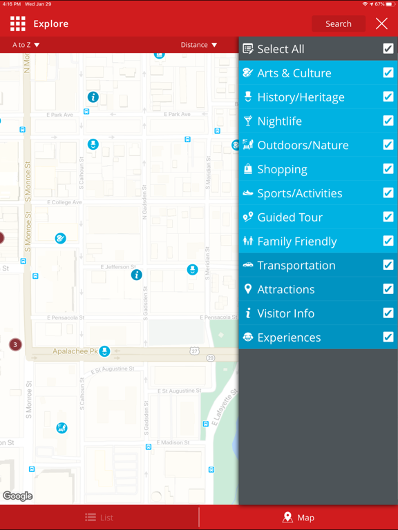 Visit Tallahassee! iPad screenshot 4 - Travel app