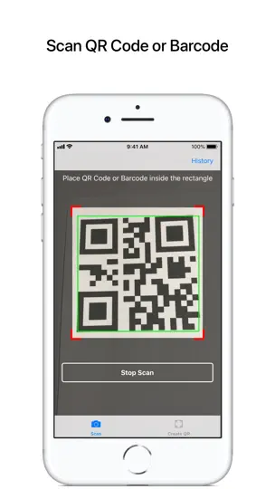 Capture d'écran de QR & Barcode Reader Writer sur iPhone 1