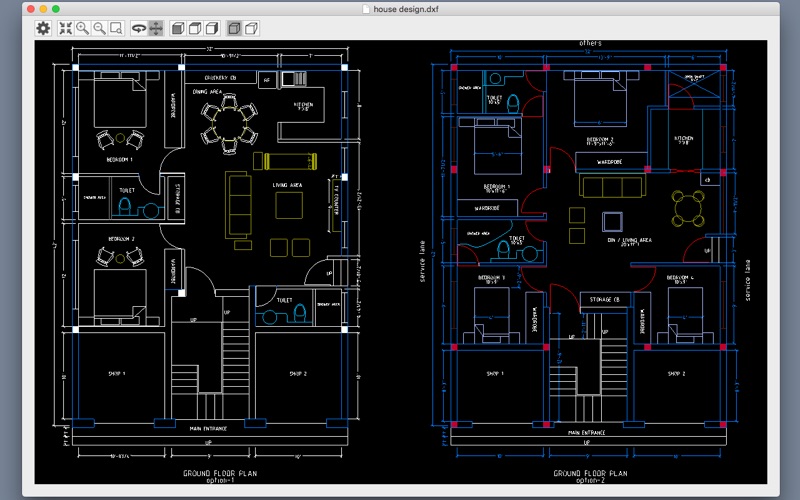 Screenshot #1 pour DXF Simple Viewer