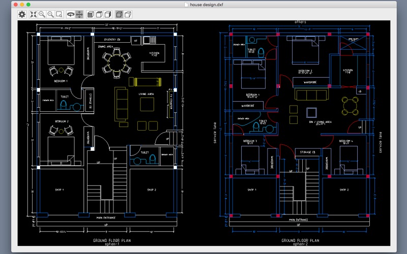 dxf simple viewer iphone screenshot 1