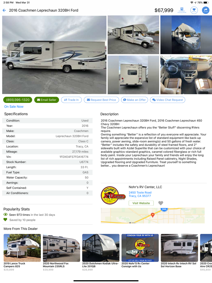 RV Trader Shop RVs