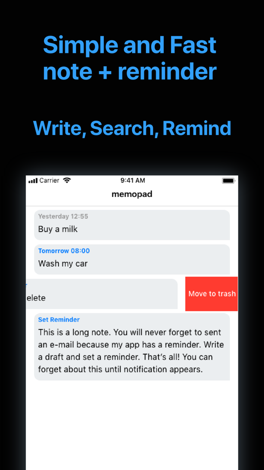 #2. Rocket Memo (iOS) 由: Yoshinori Kasaya
