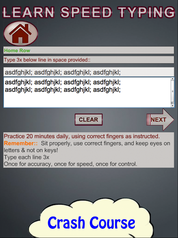 Typing Faster Made Easy iPad screenshot