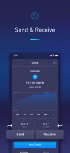 Coinweb Wallet screenshot #4 for iPhone