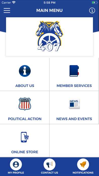 Teamsters Local 407 Screenshot