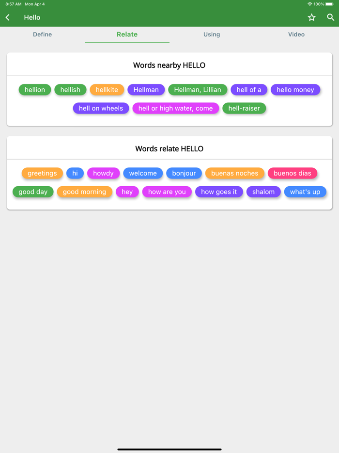 English Dictionary  Meanings