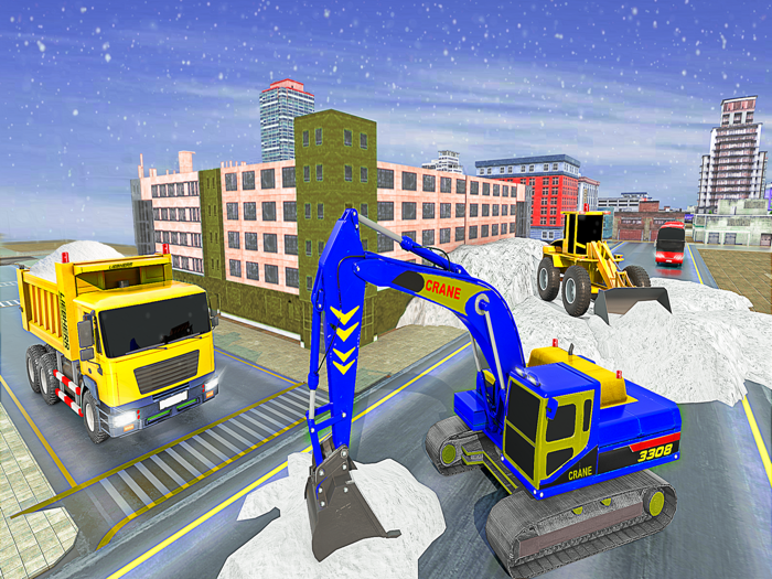 US Snow Excavator Simulator 3D