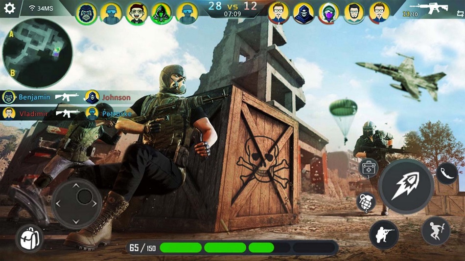#3. Modern Ops Commando Shooting (iOS) Podle: Zakia Bibi
