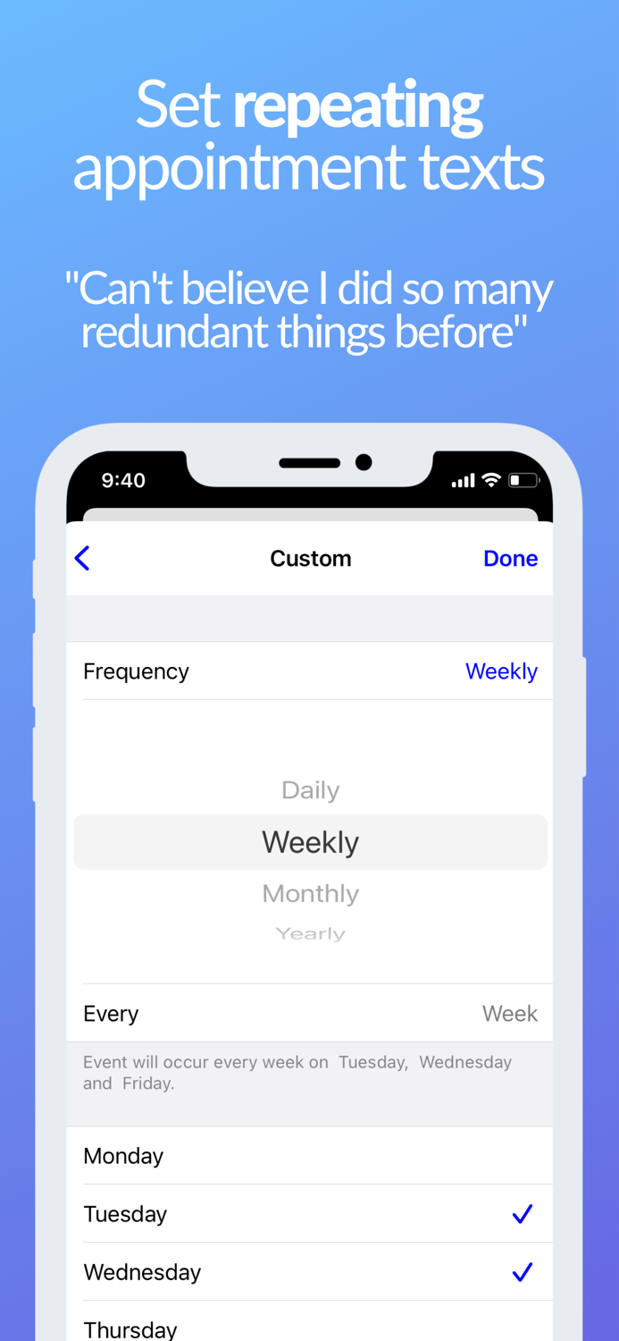 Fext  Schedule Text Message