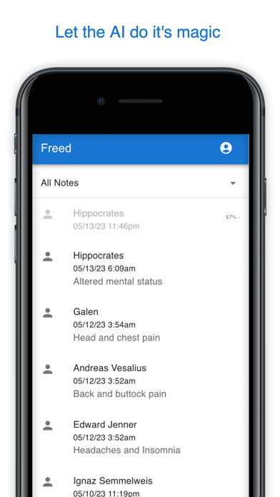 Freed AI Medical Scribe Screenshot
