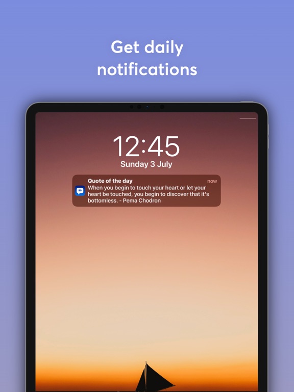 Quotle - Daily Quotes iPad screenshot 2 - Health & Fitness app