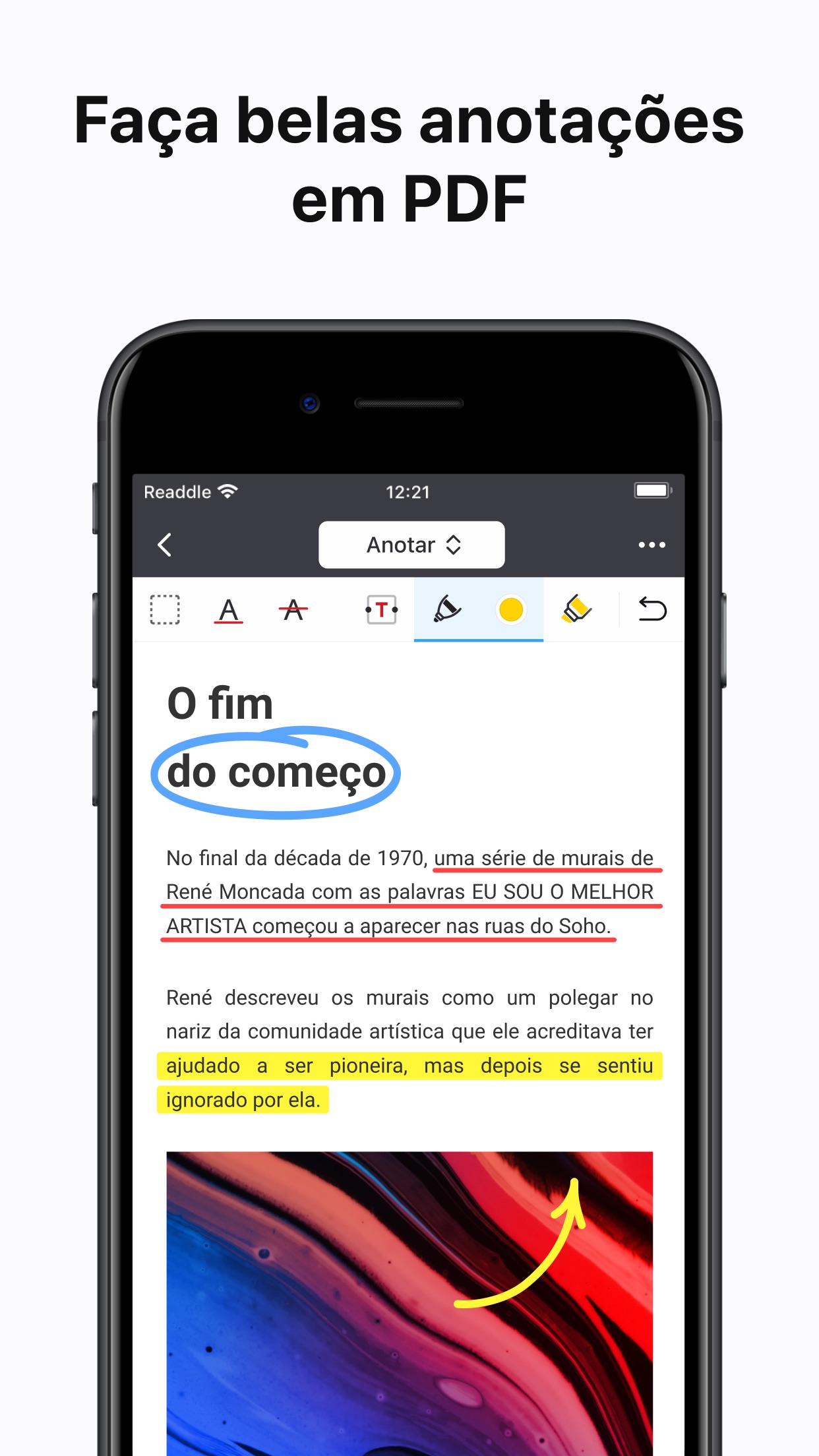 Screenshot do app PDF Expert: leitor de arquivos