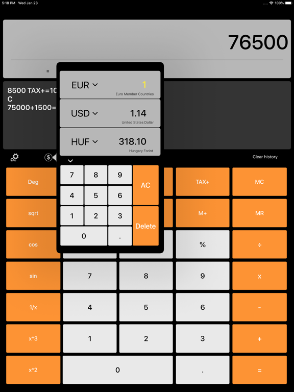 Screenshot #5 pour Calculator Pro & Currency