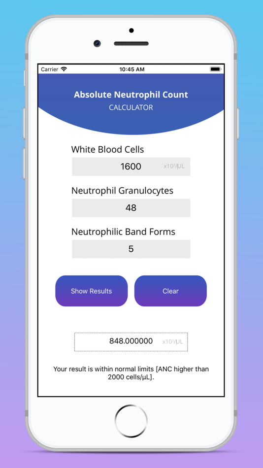 #3. ANC Calculator (iOS) By: Gorasiya Vishal Nanjibhai