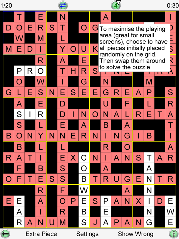 Jigsaw Crossword iPad screenshot 4 - Games app